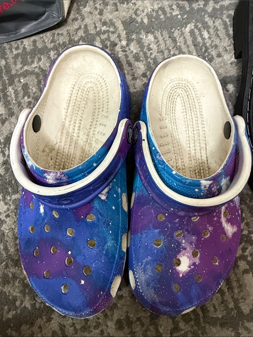 CROCS Kids Galaxy Print Clog - Blue & Purple